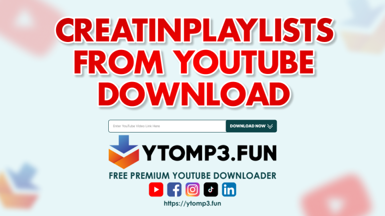 Creating Playlists from YouTube: Convert and Download MP3 Files for Free