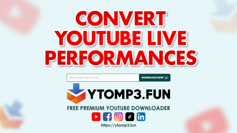 Save Your Favorite Concerts: Convert YouTube Live Performances to MP3.